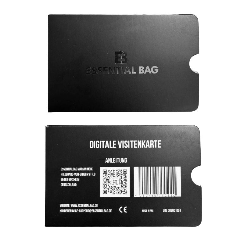 Digital business card with NFC tag