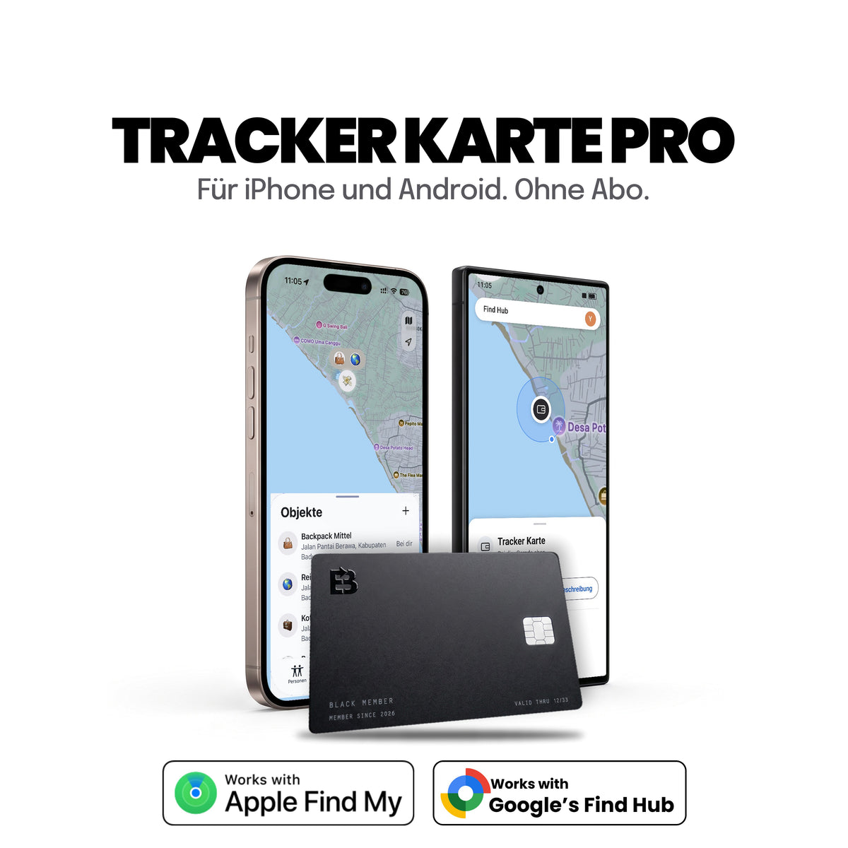 Tracker Card 3.0 Apple and Android