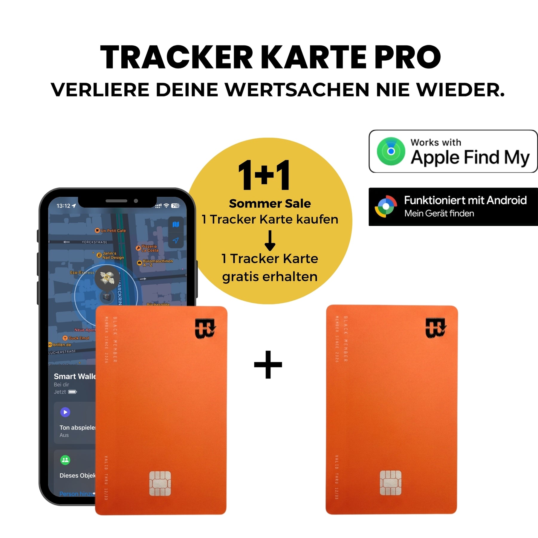 Tracker Card 3.0 Apple and Android
