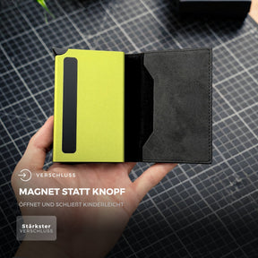 Smart Wallet 3.0 Limited Lime – Magnet statt Knopf