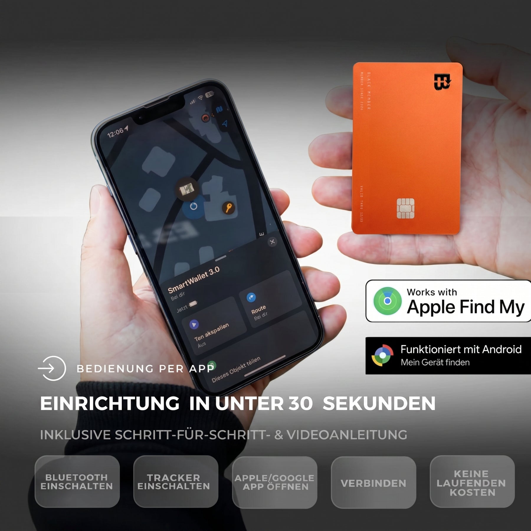 Tracker Card 3.0 Apple and Android