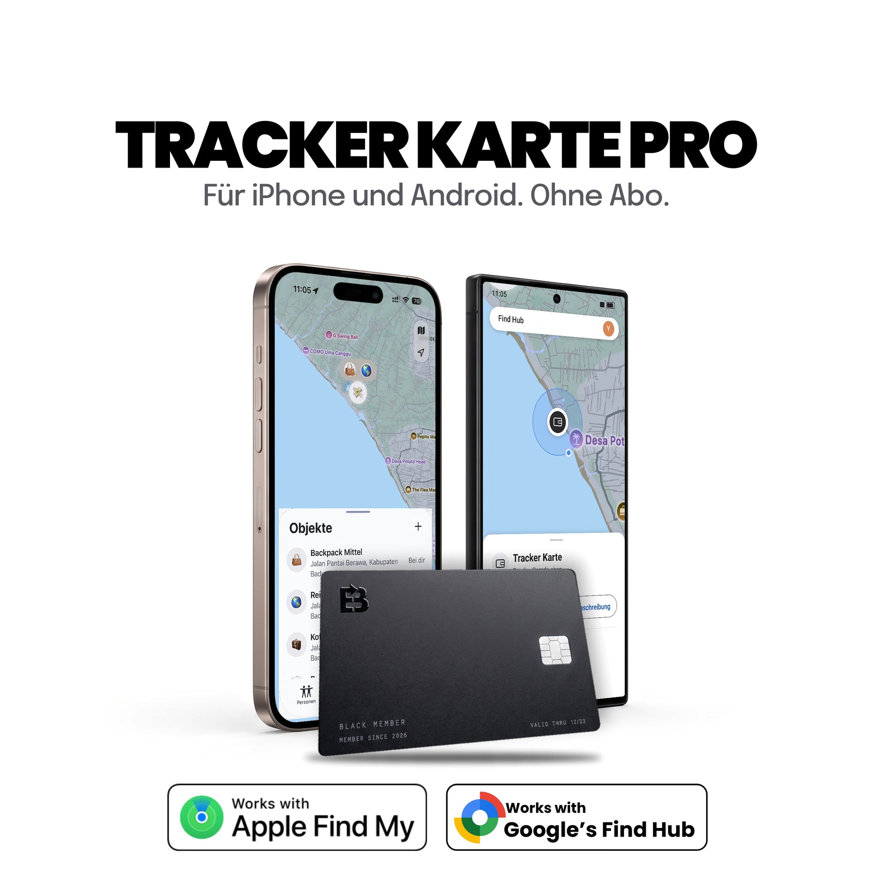 Tracker Card 3.0 Apple and Android